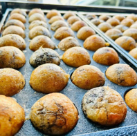 ひとくちで溢れる島ダコの特大たこ焼き◎