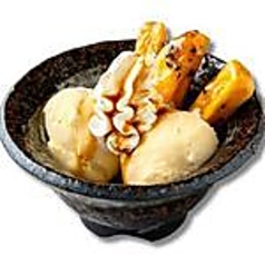 おさつサンデー/チョコワッフルサンデー/苺ワッフルサンデー