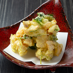 帆立と玉葱かき揚げ