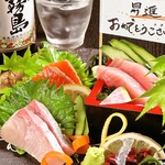 日南から直送のとれたて鮮魚の盛り合わせを堪能！