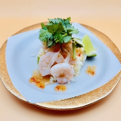 海老とパクチーのポテトサラダ