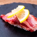 料理メニュー写真 炙りカルビ肉寿司(一貫)