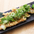 料理メニュー写真 煮穴子一本天ぷら～ぶっかけネギ醤油～
