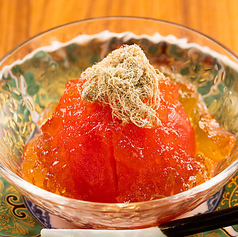冷やし丸トマトとろろ昆布