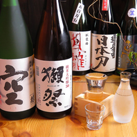 日本酒や焼酎を種類豊富にご用意！自慢の料理とご一緒に