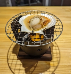 網焼き：ホタテの写真