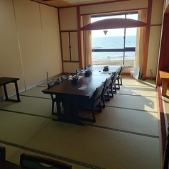 海の見える個室食