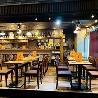 和モダン空間ながらも気取らないカジュアル空間で♪