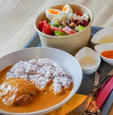 lunchset　カレーマサラ風or胡麻辣油