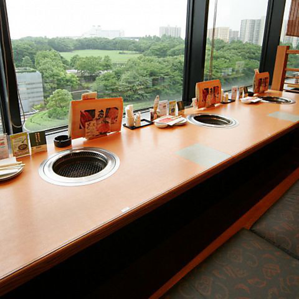 カップル向けカウンター席