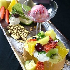 本日のデザート盛り合わせの写真