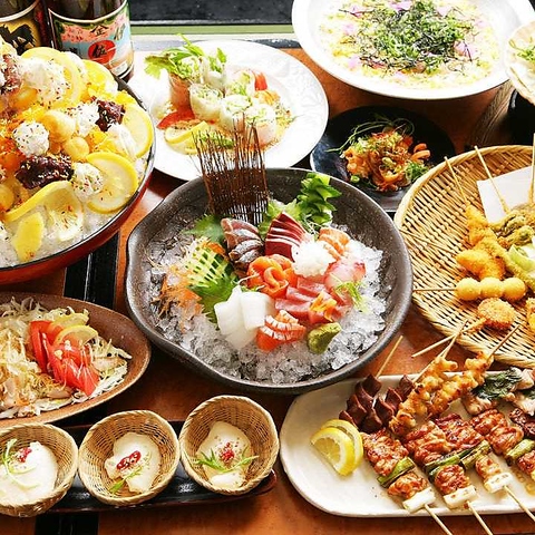 京阪藤森駅から徒歩5分◆最大60名貸切OK！お得な2時間飲み放題付きコースあります◎