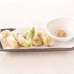 広島産牡蠣の天ぷら 七味塩