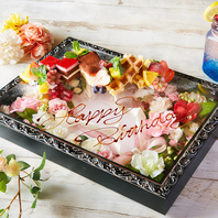 【人気の誕生日特典】フラワーボックスのデザート★