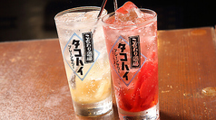 紅しょうがやガリ入りタコハイ◎追い酎で楽しむ一杯♪