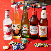 種類豊富なドリンクで乾杯！