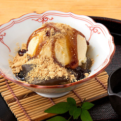 わらび餅とバニラアイス