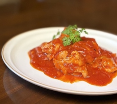 鶏もも肉のトマト煮込み