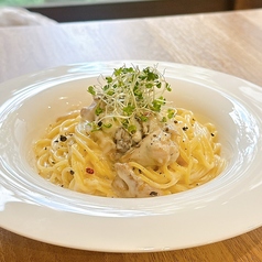 鶏ときのこのクリームパスタ