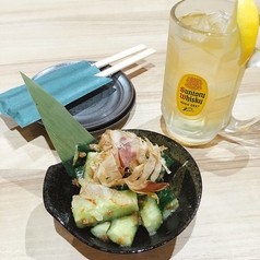 かち割り梅塩キュウリ