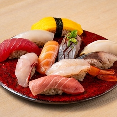 笑満ほろろの盛り合わせ 10貫