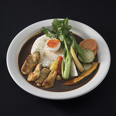 タンドリーチキン彩り野菜カレー