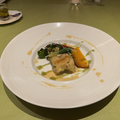 料理メニュー写真&nbsp;【魚料理】本日の魚のポワレとエビの生春巻き添え　バジル風味