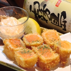 サーモンのレアカツ明太タルタルソース