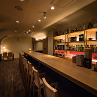 珍しい竹のカウンター