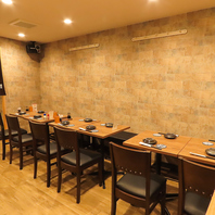 【小規模宴会にも◎】貸切利用でも使える落ち着きの店内