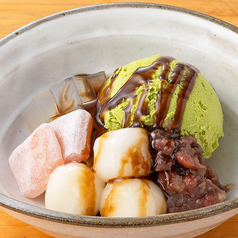 抹茶白玉あんみつ