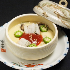 ひんやり♪名残鱧と南高梅の冷製茶わん蒸し