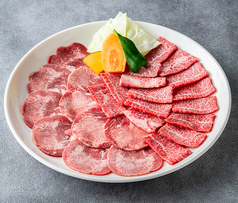 カルビ塩タン盛