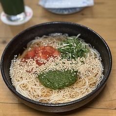 大葉のジェノベーゼそうめん
