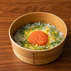 とろふわスクランブルのしらす明太わっぱ飯