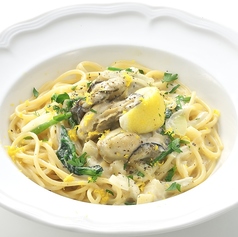 瀬戸内レモンと広島県産牡蠣のクリームソースの写真