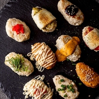 当店自慢のふんわり生つくねは全18種バラエティ豊か◎