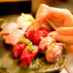静岡呉服町　肉寿司の写真2