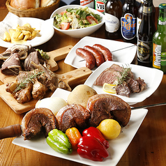 昼から贅沢！炭火で焼き上げる本格シュラスコランチ