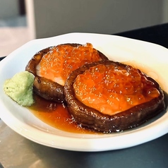 焼きしいたけとイクラ