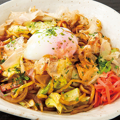 温玉のせ軍鶏のソース焼きそば