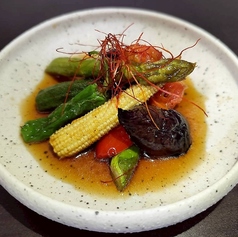 素揚げ野菜の揚げびたし