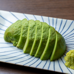 冷やしトマト/アボカドのわさび醤油添え