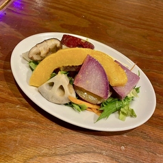 冬野菜のゴロゴロサラダ レモンドレッシング