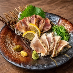 5.さつま地鶏炙り刺し2種食べ比べ