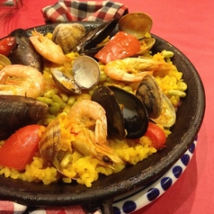 魚介のパエリア１人前より承ります