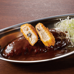 【秋限定】4種のきのこクリームコロッケ社長カレー