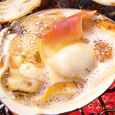 北寄貝の磯焼き