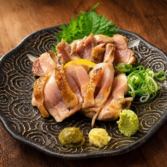 3.地鶏もも炙り刺し