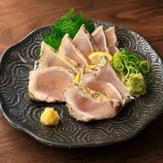 4.地鶏むね炙り刺し